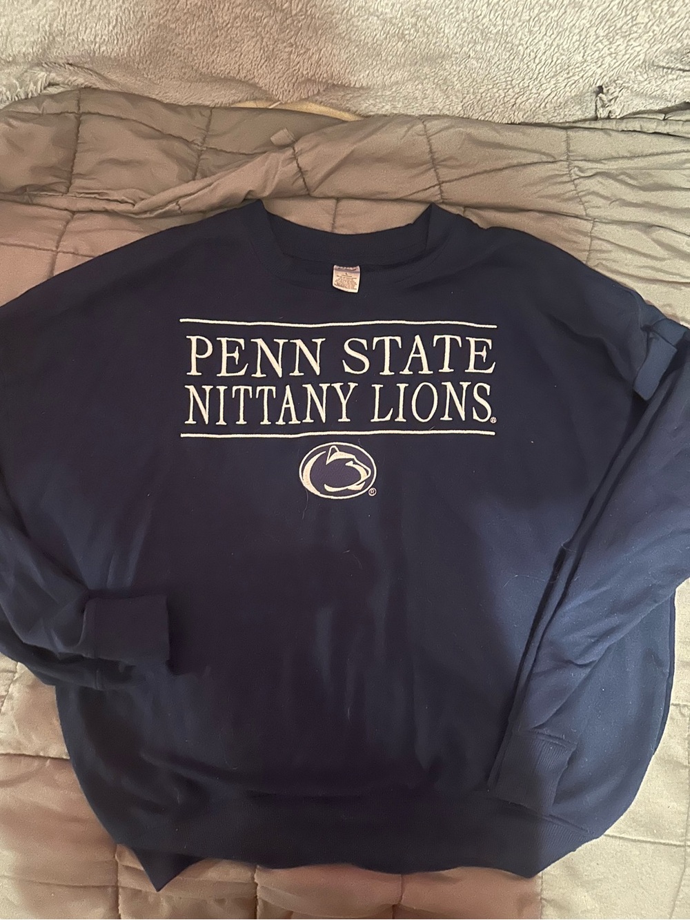 Navy Crewneck Sweatshirt - Official College Logo